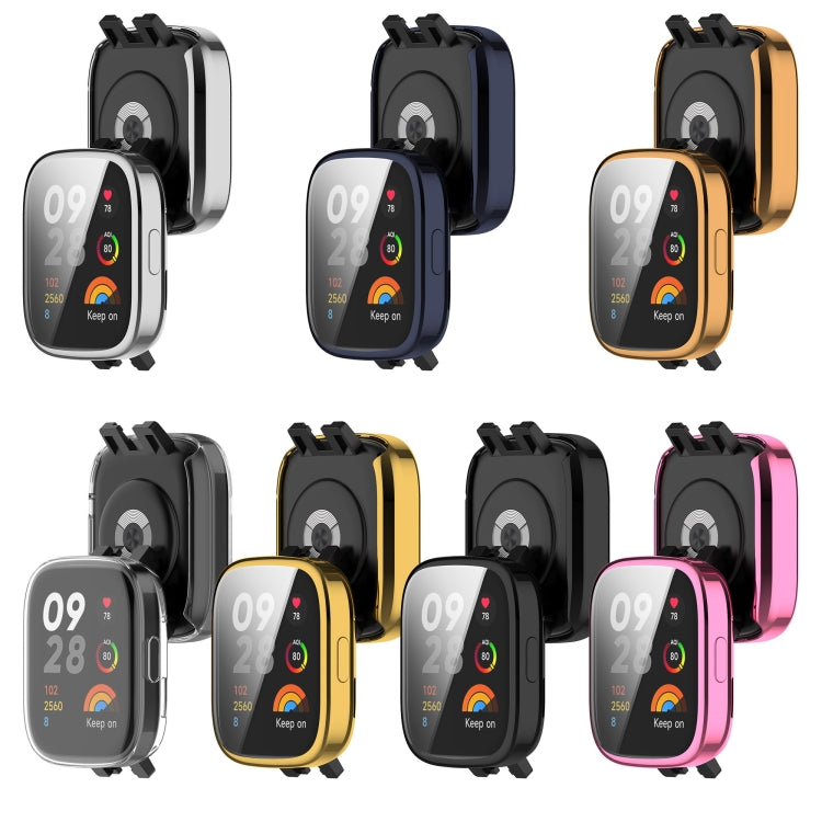 For Redmi Watch 3 Lite TPU Fully Enclosed Watch Protective Case(Pink) - Smart Wear by PMC TechLife | Online Shopping South Africa | PMC TechLife