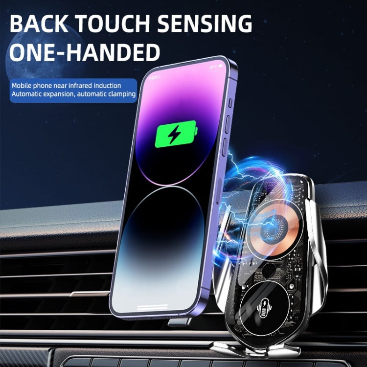 Q8 Universal Air Vent Mount Magnetic Mobile Phone Wireless Charging Car Holder without Start Button(Black) - Wireless Charger Holders by PMC TechLife | Online Shopping South Africa | PMC TechLife