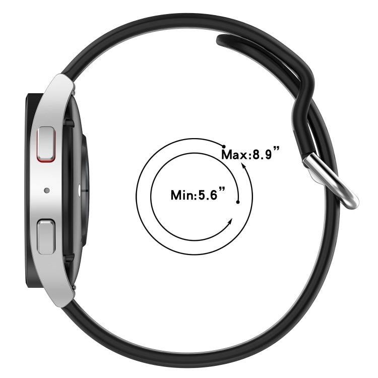 For Samsung Galaxy Watch 4 44mm 20mm Breathable Two-Color Silicone Watch Band(Red+Black) - Watch Bands by PMC TechLife | Online Shopping South Africa | PMC TechLife