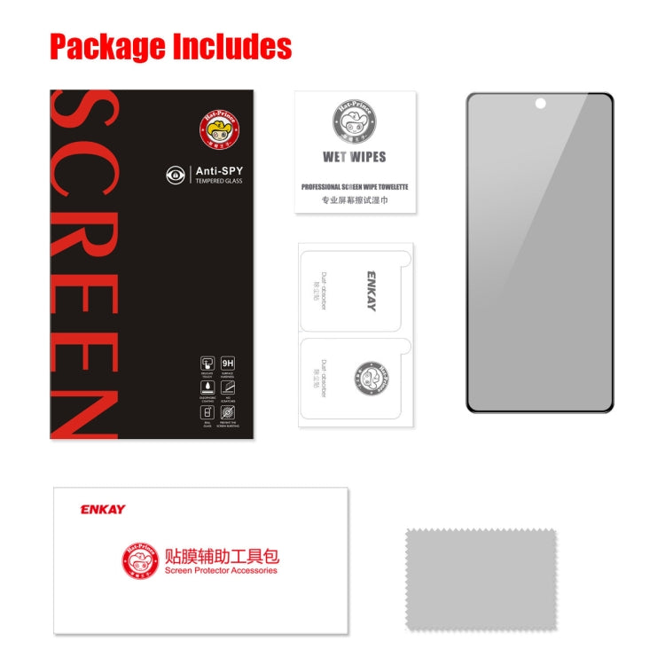 For Xiaomi Poco F5 Pro ENKAY 28 Dedgree Anti-peeping Tempered Glass Full Screen Film - by ENKAY | Online Shopping South Africa | PMC TechLife | Buy Now Pay Later Mobicred