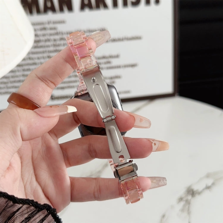 For Apple Watch Series 3 42mm Laser PC Colorful 20mm Slim Watch Band(White) - Watch Bands by PMC TechLife | Online Shopping South Africa | PMC TechLife