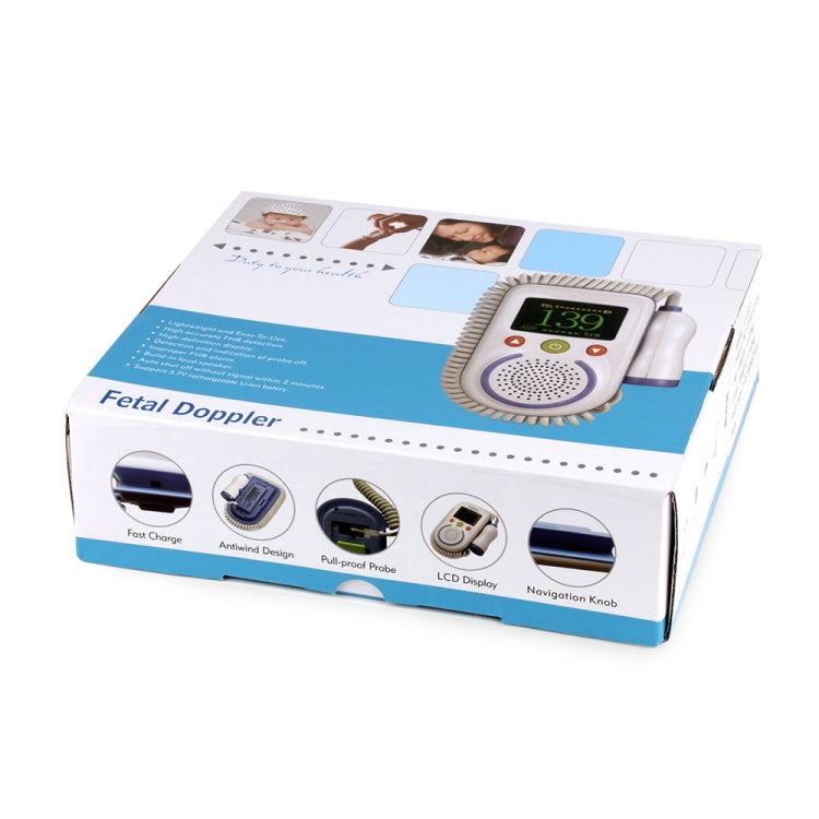 A100D Digital Fetal Doppler Ultrasound Sound Baby Heartbeat Detector Monitor Rechargeable Prenatal Pocket Fetal Doppler Stethoscope - Heart Rate Monitoring by PMC TechLife | Online Shopping South Africa | PMC TechLife