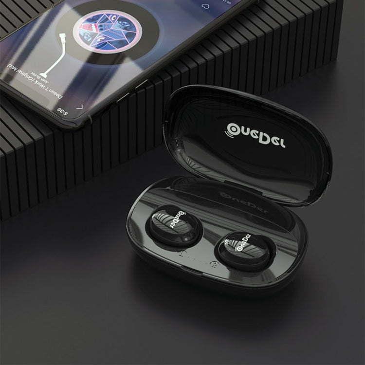 OneDer W12 Wireless Earphone with Waterproof IPX5 HD Stereo Sound TWS Bluetooth Earphone(Black) - free shipping - PMC TechLife - Order now!