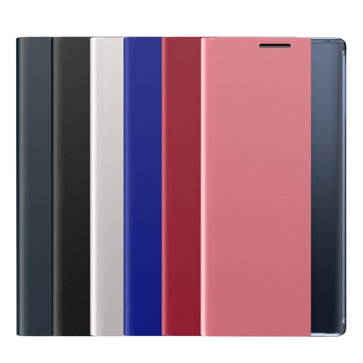 For Galaxy Note 10 Plus Plain Texture Cloth Attraction Flip Holder Leather Phone Case(Pink) - free shipping - PMC TechLife - Order now!