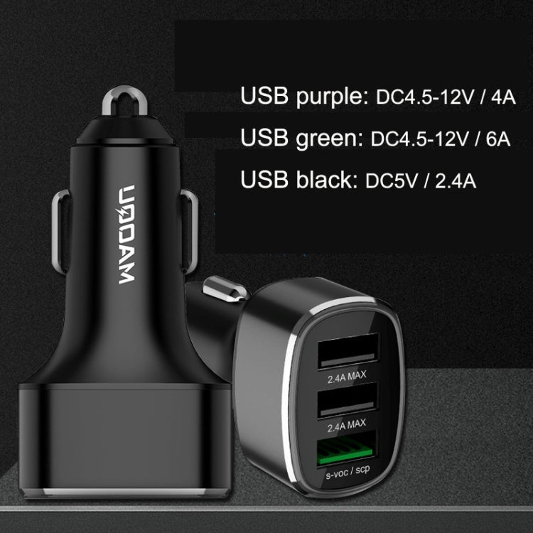 QIAKEY GT680 3 USB Ports Fast Charge Car Charger(Black) - free shipping - PMC TechLife - Order now!