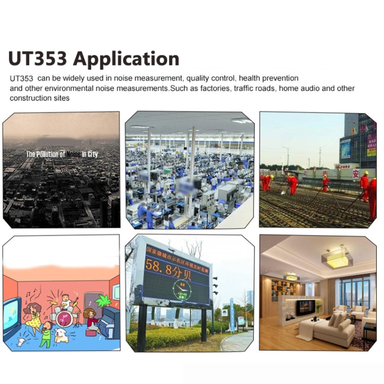 UNI-T UT353 30~130dB Noise Measuring Instrument Audio Sound Level Meter - free shipping - PMC TechLife - Order now!