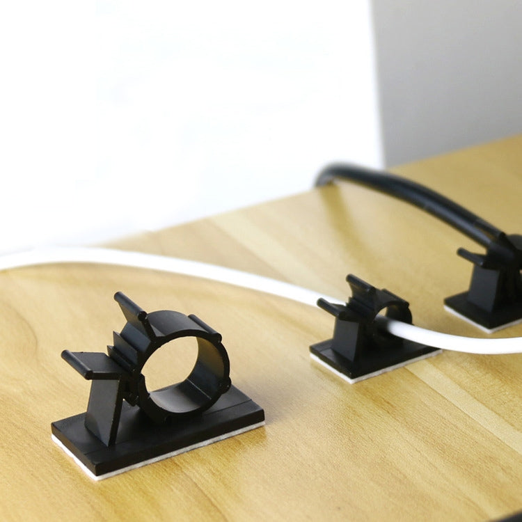 100 PCS Y-1013 Adjustable Self-Adhesive Wire Fixing Cable Organizer (Black) - Cable Organizer by null | Online Shopping South Africa | PMC TechLife | Buy Now Pay Later Mobicred