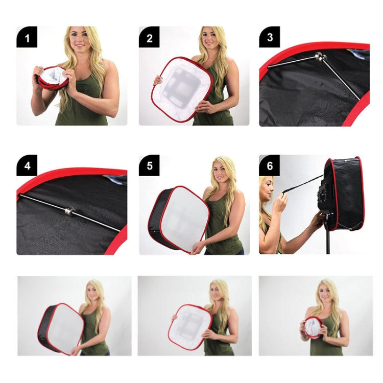 Universal Portabl Collapsible LED Video Light Softbox Diffuser for Yongnuo Godox Photographic Lighting - by PMC TechLife | Online Shopping South Africa | PMC TechLife