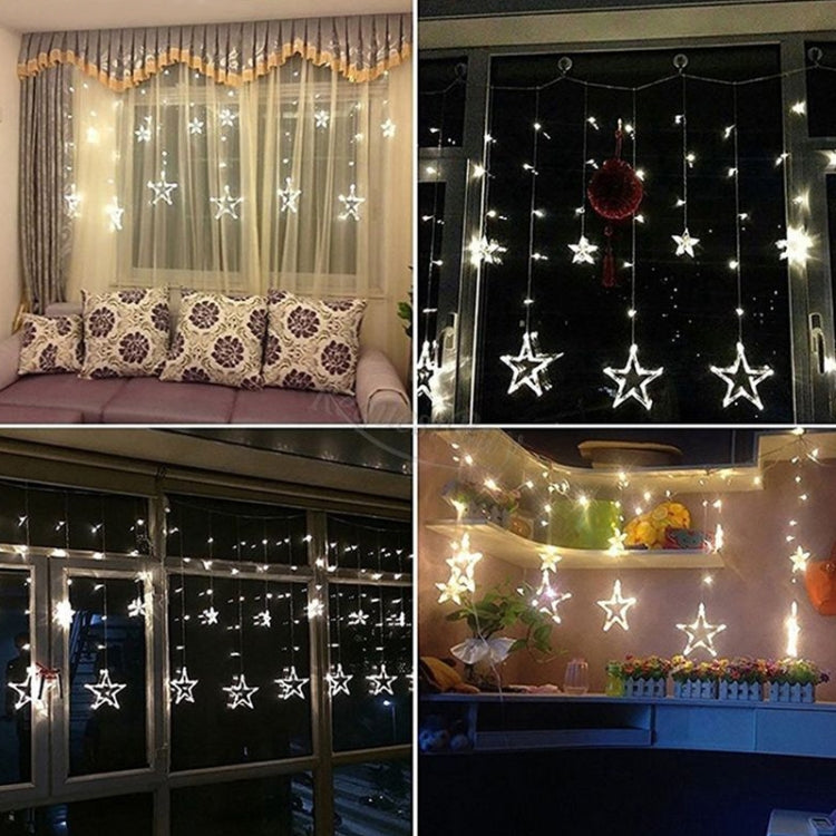 220V EU Plug LED Star Light Christmas lights Indoor/Outdoor Decorative Love Curtains Lamp For Holiday Wedding Party lighting(White) - Christmas Decoration Lamps by PMC TechLife | Online Shopping South Africa | PMC TechLife | Buy Now Pay Later Mobicred