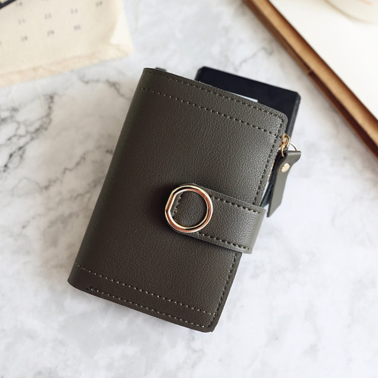 Women Wallets Small Fashion Leather Purse Ladies Card Bag For Female Purse Money Clip Wallet(Gray) - Wallets by PMC TechLife | Online Shopping South Africa | PMC TechLife