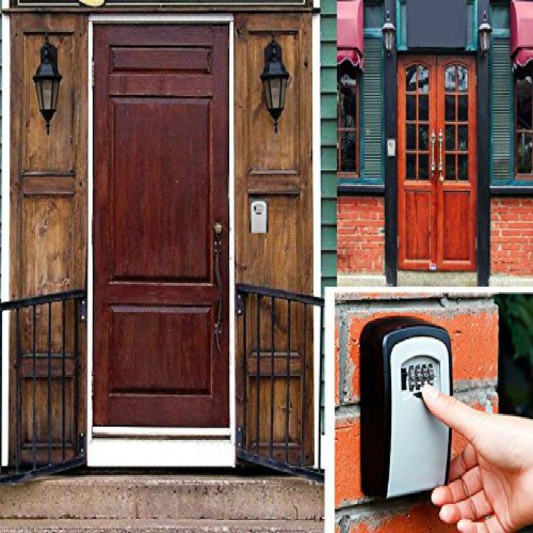 Safety Home Durable Storage Box Key Hider 4 Digit Security Secret Code Lock Wall Mounted Combination Password Keys Box - free shipping - PMC TechLife - Order now!