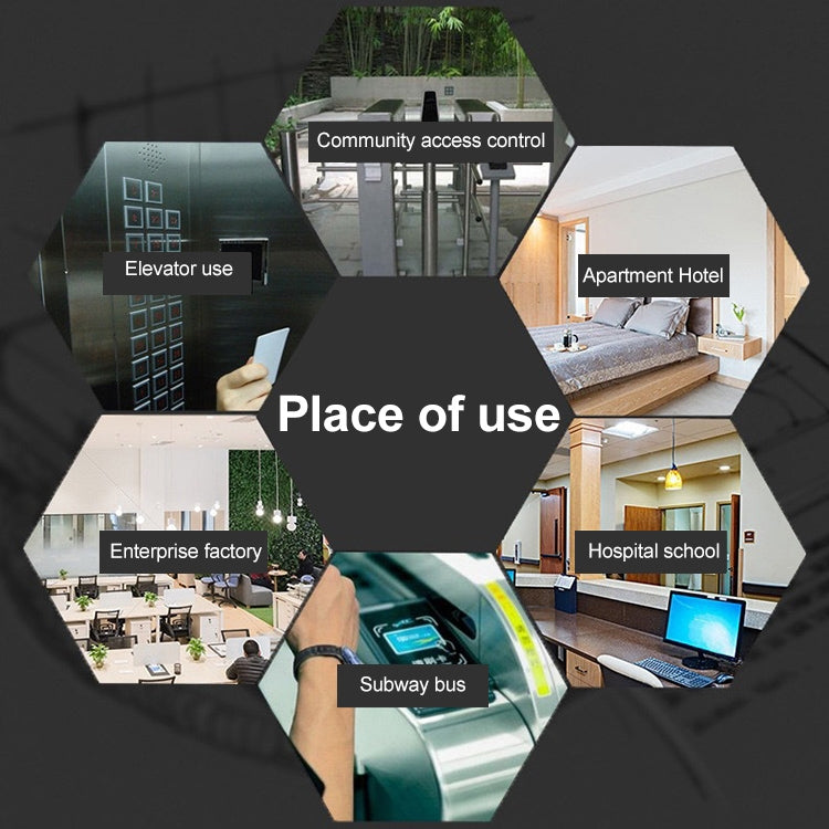 10 PCS 125KHz TK/EM4100 Proximity ID Card Chip Keychain Key Ring(Blue) - Access Card by PMC TechLife | Online Shopping South Africa | PMC TechLife