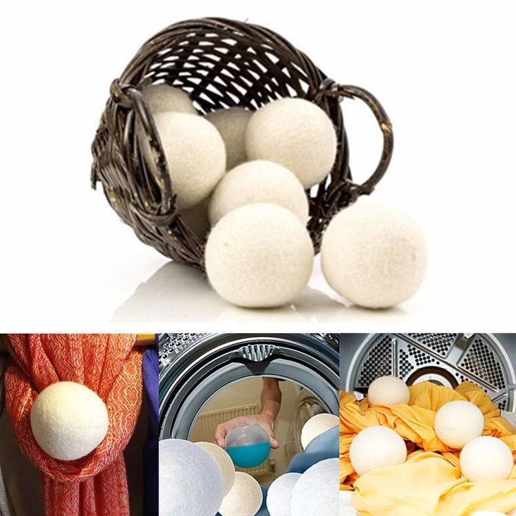 Laundry Clean Ball Reusable Natural Organic Laundry Fabric Softener Ball Premium Organic Wool Dryer Balls - Sponges, Cloths & Brushes by PMC TechLife | Online Shopping South Africa | PMC TechLife | Buy Now Pay Later Mobicred