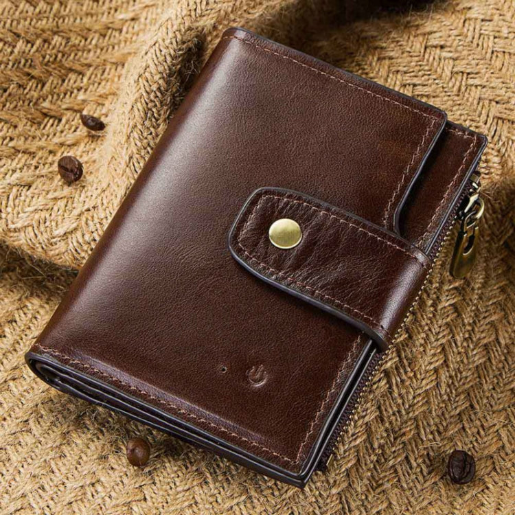 Men Leather Wallet Smart Bluetooth Antimagnetic RFID Anti-Lost Anti-Theft Multi-Function Coin Purse - free shipping - PMC TechLife - Order now!