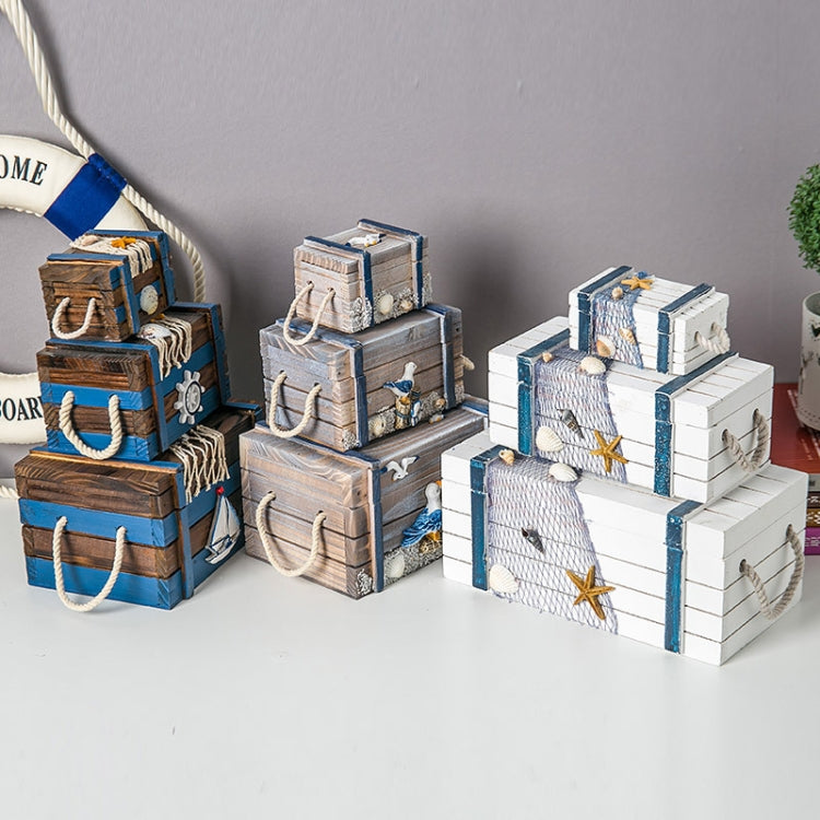 3 In 1 Wooden Storage Box Jewelry Boxes Wooden Box Decoration(White Set) - free shipping - PMC TechLife - Order now!
