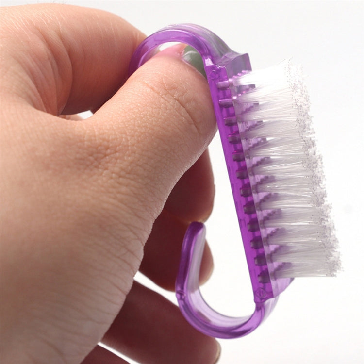 10 PCS Cleaning Brush Tools Nail Art Care Manicure Pedicure Remove Dust Small Angle Clean Brushes(Purple) - Nail Art Equipment by PMC TechLife | Online Shopping South Africa | PMC TechLife