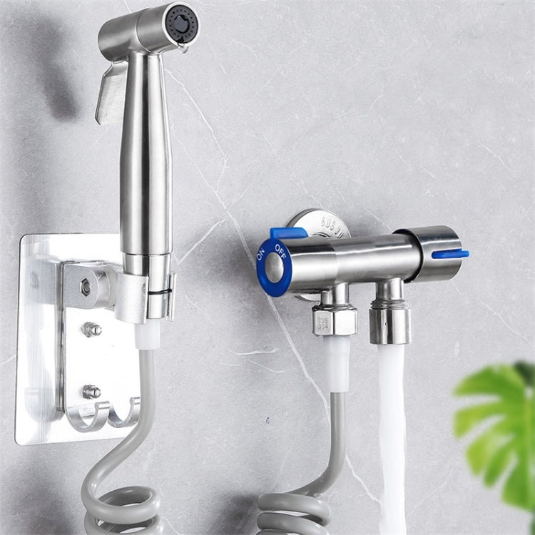 Stainless Steel One-In-Two-Out Multi-Function Three-Way Valve Faucet, Specification: Double 4-point Thread - Faucets & Accessories by PMC TechLife | Online Shopping South Africa | PMC TechLife