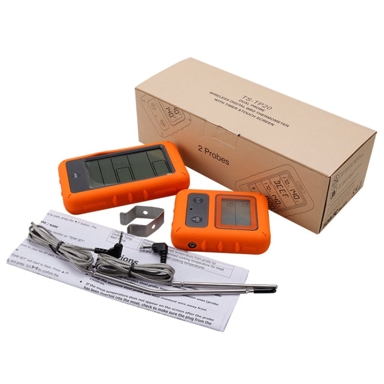 Wireless Food Thermometer Household Touch Screen BBQ Dual-Channel Kitchen Thermometer - Cooking Thermometers by PMC TechLife | Online Shopping South Africa | PMC TechLife | Buy Now Pay Later Mobicred
