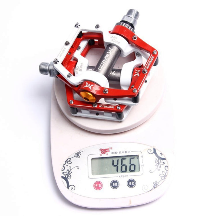 MPEDA Mountain Bike Bearing Pedal Ultra-Light Aluminum Alloy Non-Slip Bearing Pedal, Size: 930(White Blue) - Pedals by MPEDA | Online Shopping South Africa | PMC TechLife | Buy Now Pay Later Mobicred