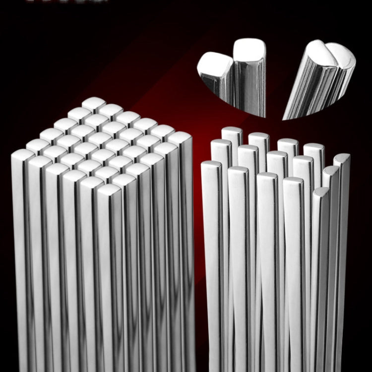 1 Pairs 304 Stainless Steel Chopsticks Non-Slip Tableware Adult Chopsticks - Cutlery Sets by PMC TechLife | Online Shopping South Africa | PMC TechLife