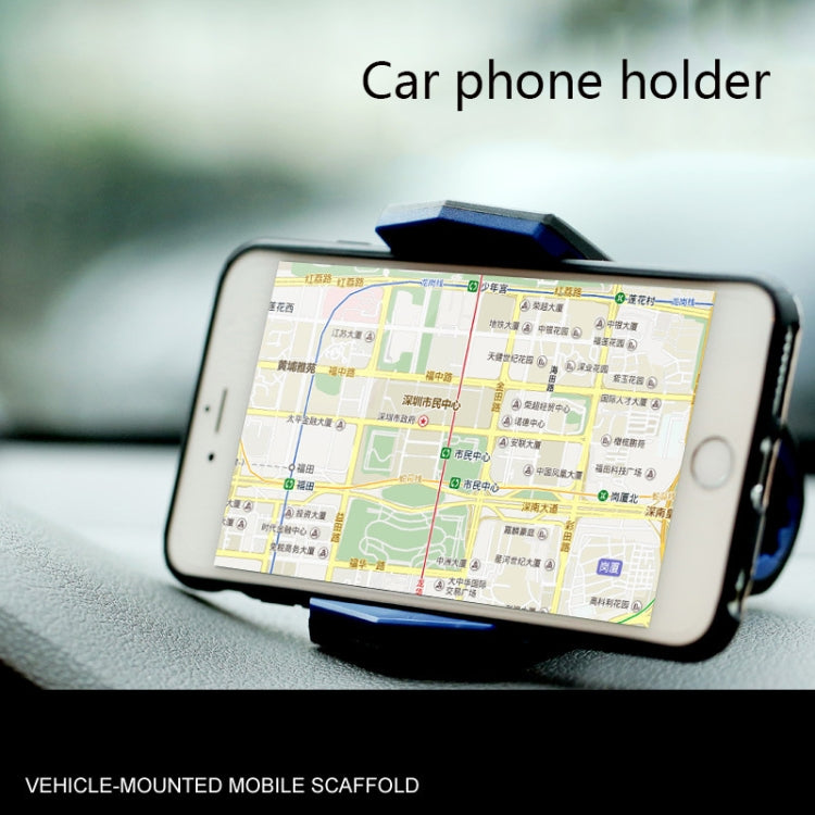 2 PCS Lazy Car Desktop Phone Holder Alligator Mouth Clip Holder(Black Blue) - Car Holders by PMC TechLife | Online Shopping South Africa | PMC TechLife