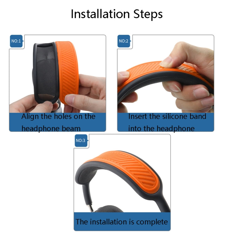 T1 Wireless Bluetooth Headset Beam Silicone Protection Case For Apple AirPods Max(Orange) - Earmuff & Pad by PMC TechLife | Online Shopping South Africa | PMC TechLife