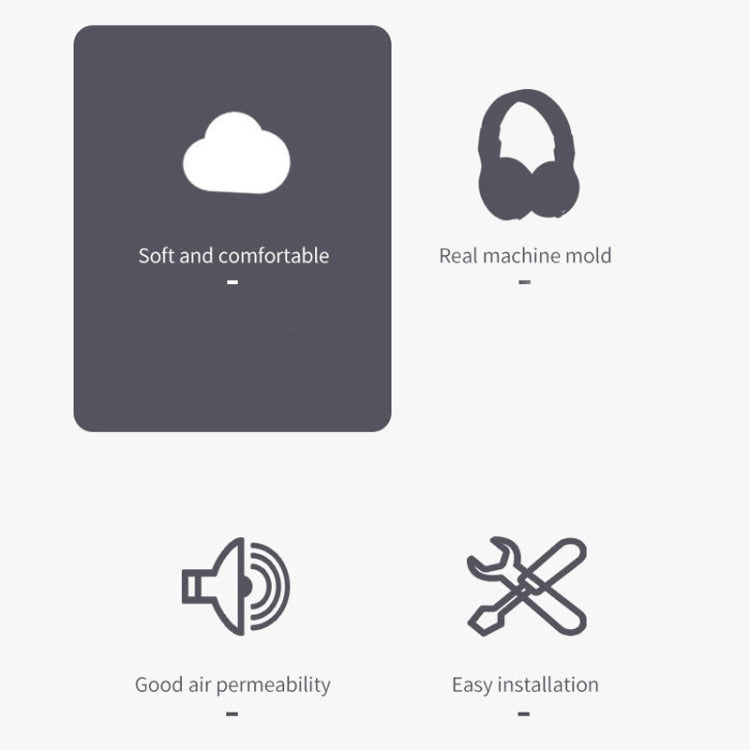 2 PCS Headset Accessories Mesh Earmuffs For HyperX Cloud Stinger Core - Earmuff & Pad by PMC TechLife | Online Shopping South Africa | PMC TechLife