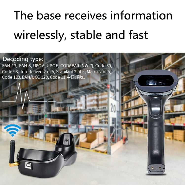 NETUM H3 Wireless Barcode Scanner Red Light Supermarket Cashier Scanner With Charger, Specification: One-dimensional - free shipping - PMC TechLife - Order now!