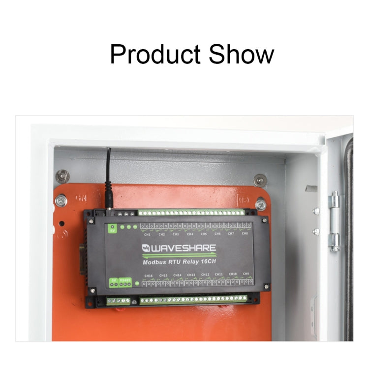 Waveshare 24921 Modbus RTU 16-Ch Relay Module, RS485 Interface, With Multiple Isolation Protection Circuits - free shipping - PMC TechLife - Order now!