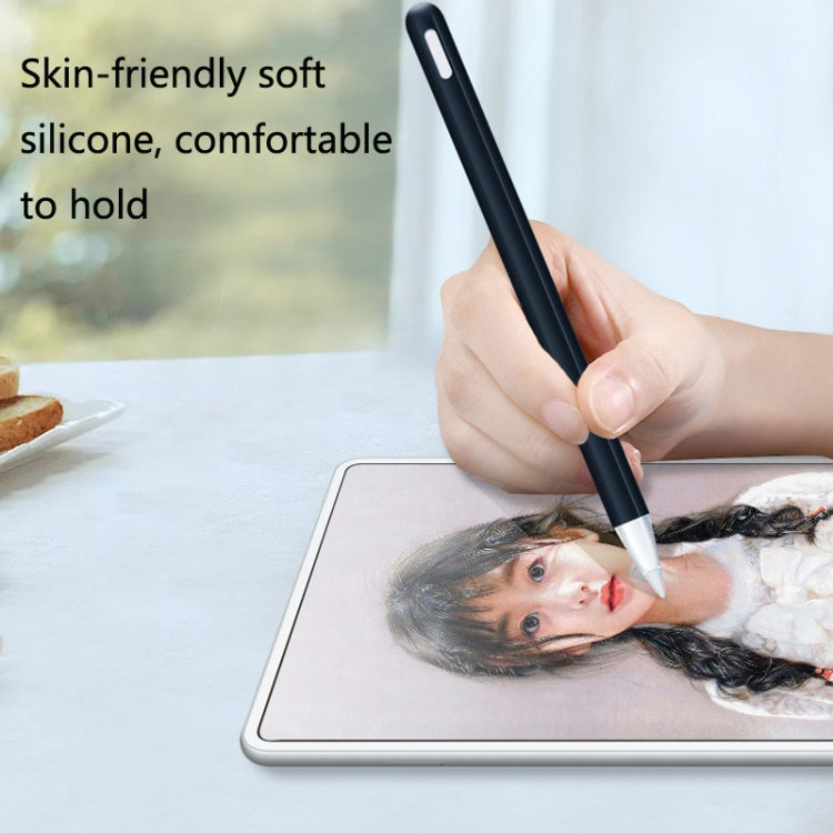 2 Sets 3 In 1 Stylus Silicone Protective Cover + Two-Color Pen Cap Set For Huawei M-Pencil(Gray) - Pencil Accessories by PMC TechLife | Online Shopping South Africa | PMC TechLife | Buy Now Pay Later Mobicred