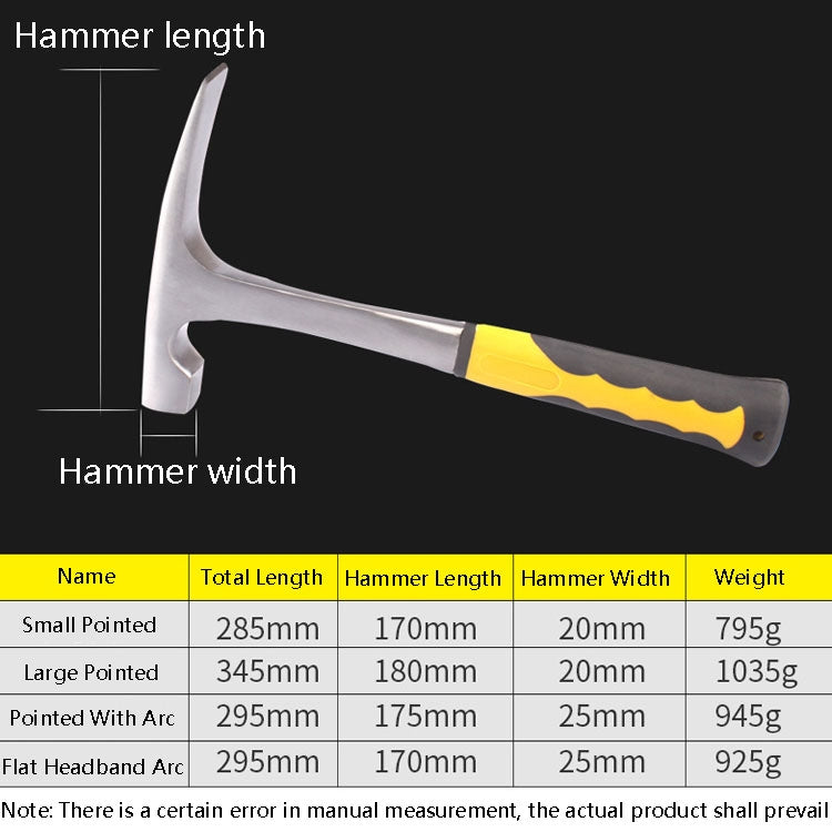 Geological Exploration Tool Multi-Function Hardware Hammer, Style: Small - Hammer by PMC TechLife | Online Shopping South Africa | PMC TechLife