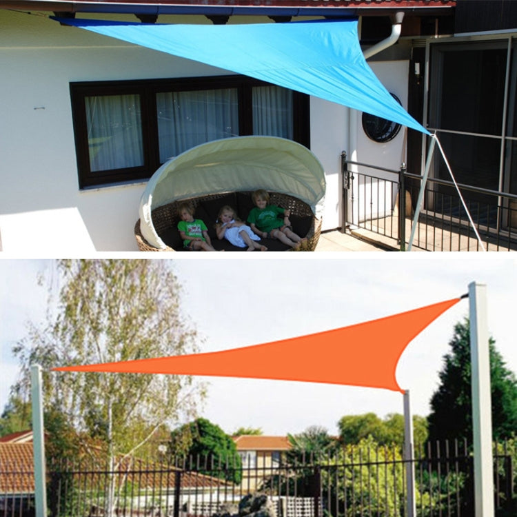 Triangle Outdoor Garden Sunshade Sail Waterproof Anti-UV Canopy, Size: 5m x 5m x 7.1m(Orange) - Tents & Accessories by PMC TechLife | Online Shopping South Africa | PMC TechLife