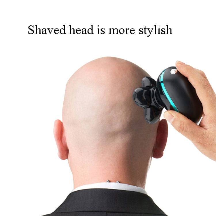 Electric Shaver Rechargeable Razor Intelligent Digital Display Bald Hair Clipper,Style: Blue - free shipping - PMC TechLife - Order now!