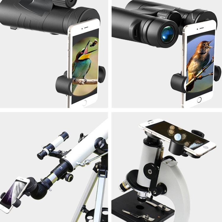 Eyeskey Telescope Phone Holder Camera Holder Telescope Universal Astronomical Mirror Phone Clip, Shape: CM-8M / S(Black) - Accessories by Eyeskey | Online Shopping South Africa | PMC TechLife | Buy Now Pay Later Mobicred