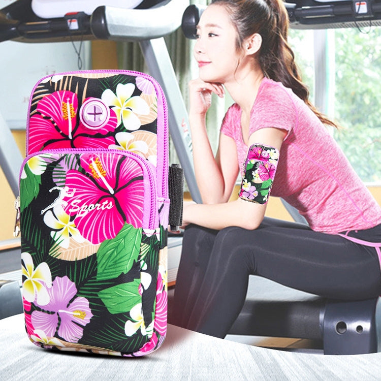 2 PCS B031 Running Mobile Phone Sports Arm Bag Outdoor Sports Fitness Mobile Phone Bag Wrist Bag(Gray Large) - 5.5~6.5 inch by PMC TechLife | Online Shopping South Africa | PMC TechLife | Buy Now Pay Later Mobicred