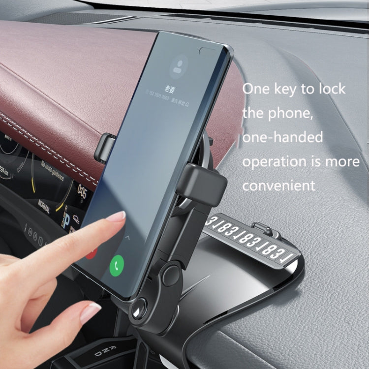 ZJ088 Car Mobile Phone Bracket Car Central Control Instrument Panel Rearview Mirror Multifunctional AR Navigation Bracket(Green) - Car Holders by PMC TechLife | Online Shopping South Africa | PMC TechLife