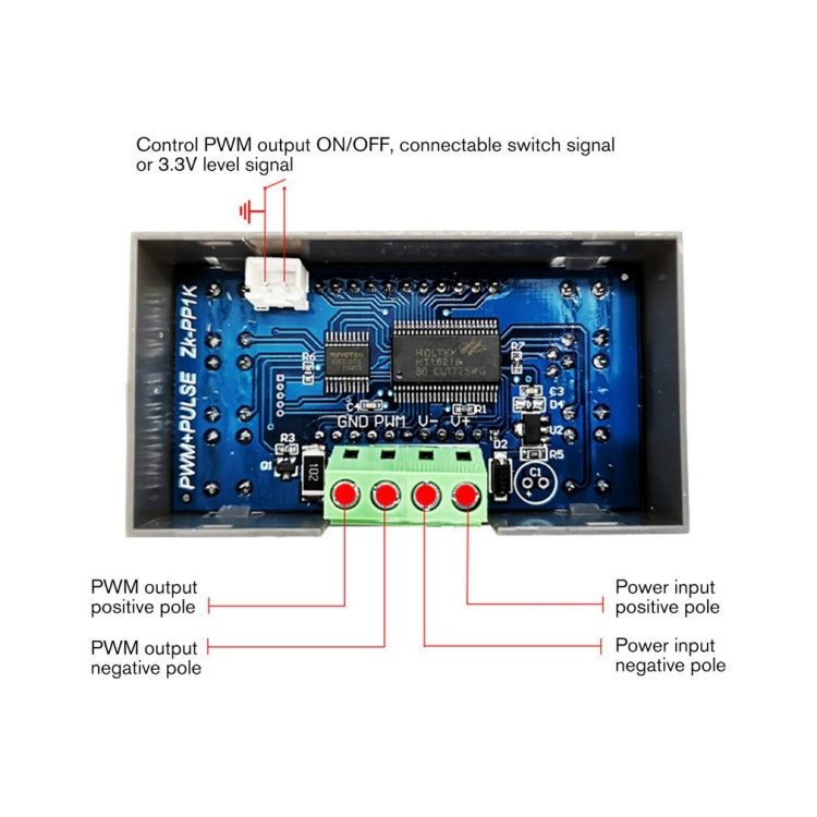 ZK-PP1K PWM Signal Generator 1Hz-150KHz PWM Pulse Frequency Duty Cycle Adjustable Square Wave Generator - Other Accessories by PMC TechLife | Online Shopping South Africa | PMC TechLife