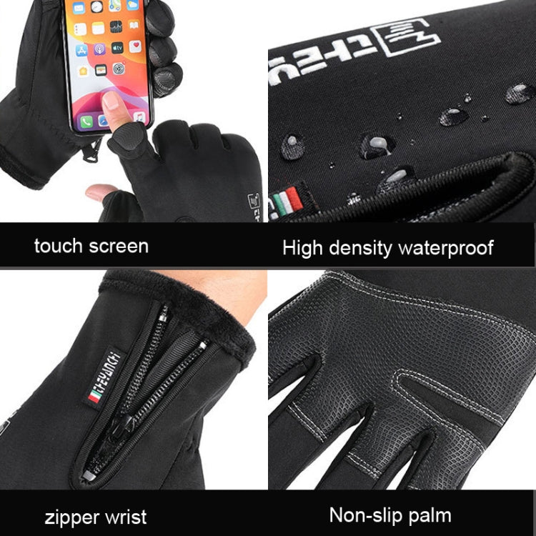 Outdoor Sports Riding Warm Gloves Touch Screen Fingerless Fishing Gloves, Size: XXl(Black) - Cycling Gloves by PMC TechLife | Online Shopping South Africa | PMC TechLife