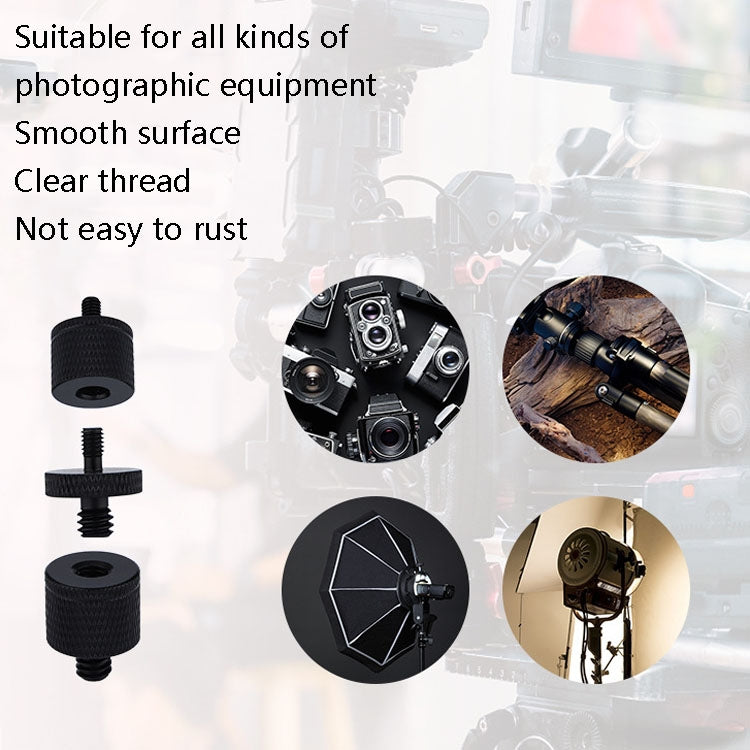 4 PCS Screw Adapter A27 1/4 Male to M8 Male Screw - by PMC TechLife | Online Shopping South Africa | PMC TechLife