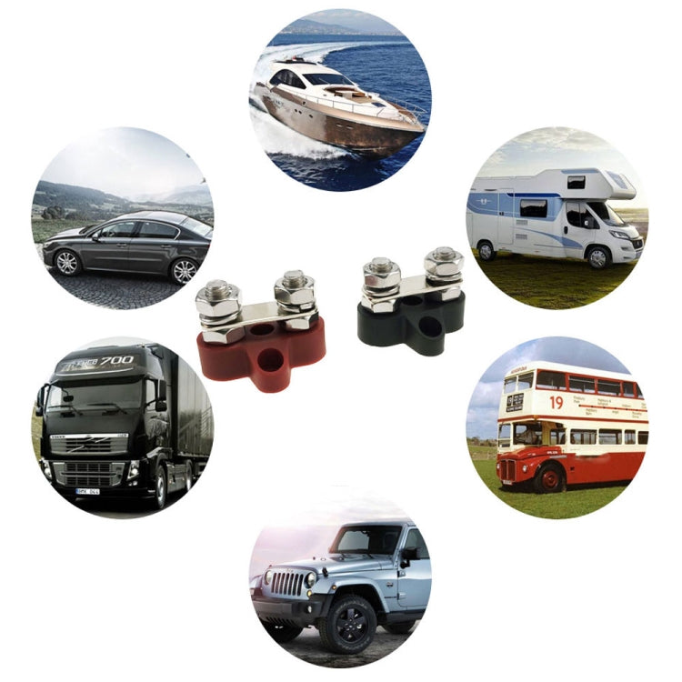 Double Terminal Block Spiral Fixed Wire Connector, Color: M6 Black - Booster Cable & Clip by PMC TechLife | Online Shopping South Africa | PMC TechLife