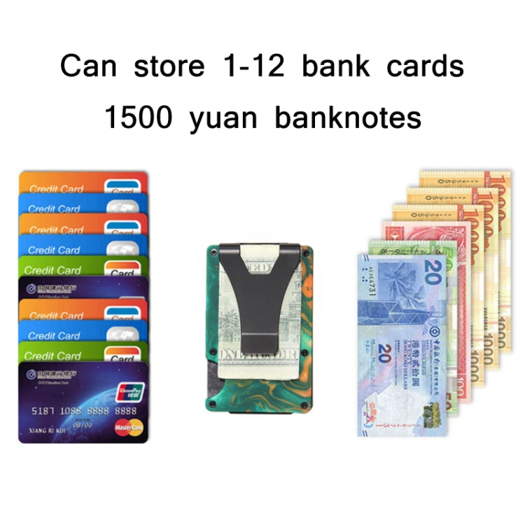 RFID Anti-Degaussing Resin Ultra-Thin Card Holder(Green) - free shipping - PMC TechLife - Order now!