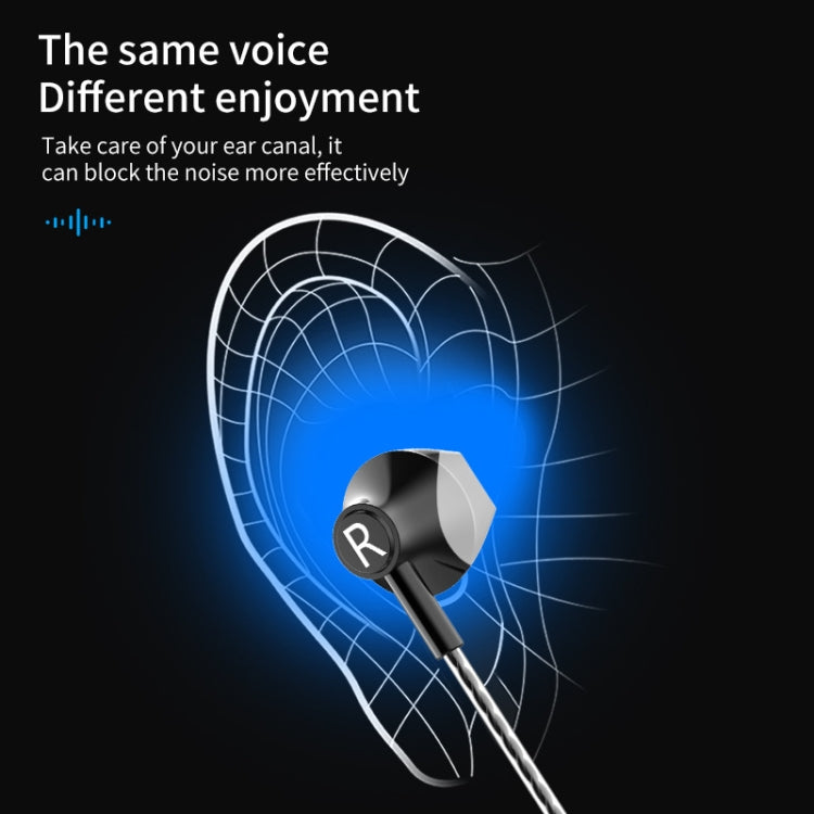 TS5000 3.5mm Metal Subwoofer Wired Earphone(Silver Gray) - Normal Style Earphone by PMC TechLife | Online Shopping South Africa | PMC TechLife