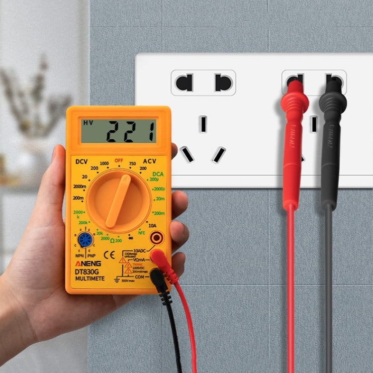 2 PCS ANENG DT830G Portable Digital Multimeter(Yellow) - free shipping - PMC TechLife - Order now!