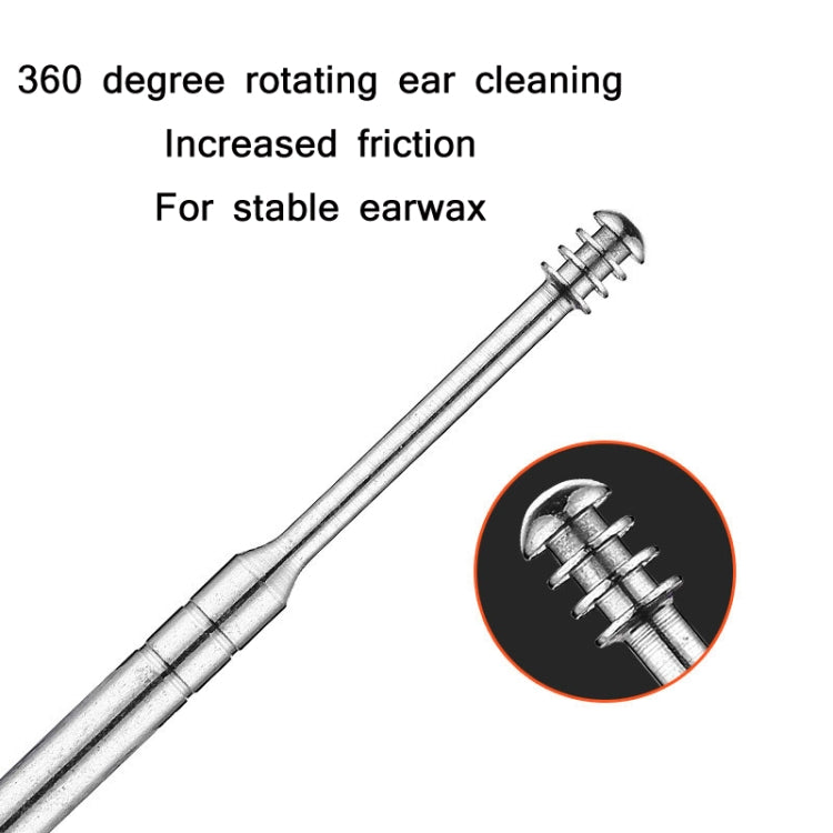 QILIZUO 3 Sets Stainless Steel Double-Ended Screw Ear Scoop - Ear Care Tools by PMC TechLife | Online Shopping South Africa | PMC TechLife