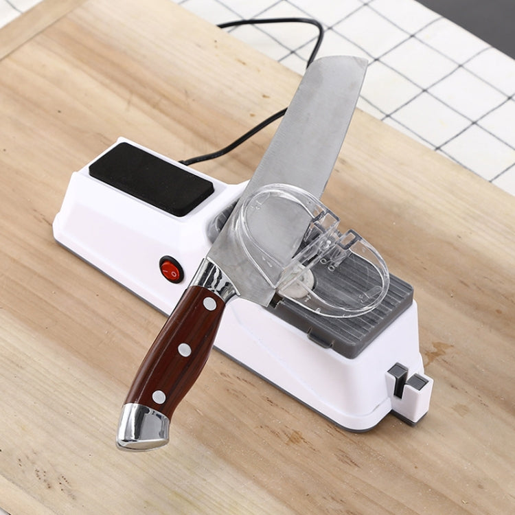 JJ-1 Kitchen Electric Double Sided Knife Sharpener, Specification: USB Plug - Knife Sharpener by PMC TechLife | Online Shopping South Africa | PMC TechLife