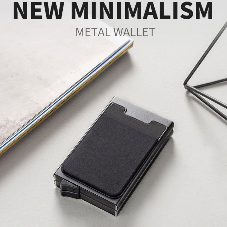 RFID Aluminum Alloy Anti-Degaussing Coin Card Holder(Silver Red) - Antimagnetic RFID Package by PMC TechLife | Online Shopping South Africa | PMC TechLife | Buy Now Pay Later Mobicred