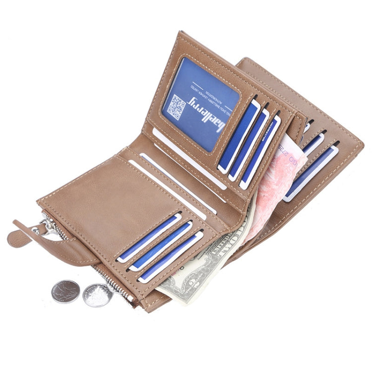 Baellerry D3218 Men Short Multi-Card Slot Zipper Wallet Large Capacity Card Holder(Black) - Wallets by Baellerry | Online Shopping South Africa | PMC TechLife | Buy Now Pay Later Mobicred