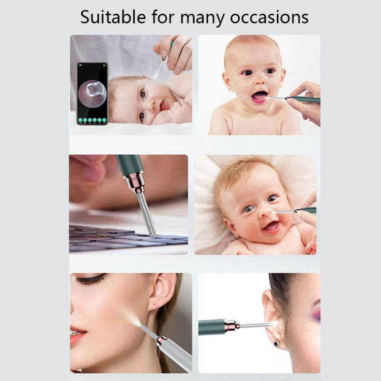 TES02 WIFI High-definition Intelligent Visual Ear Scoop(Ink Green) - Ear Care Tools by PMC TechLife | Online Shopping South Africa | PMC TechLife