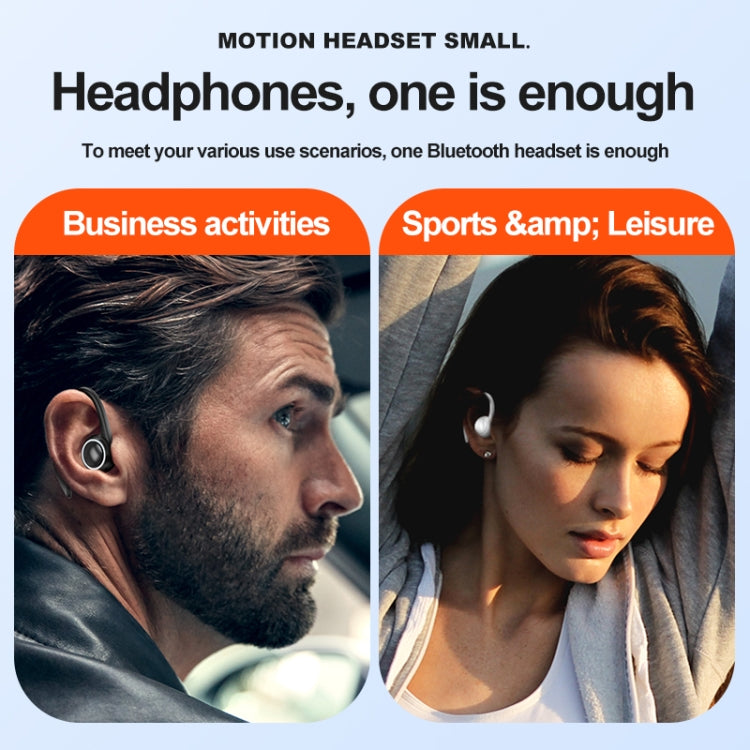 A1S Bluetooth Earphone Hanging Ear Incorporation True Sound Sports Single Ear Headset(Black) - Bluetooth Earphone by PMC TechLife | Online Shopping South Africa | PMC TechLife | Buy Now Pay Later Mobicred