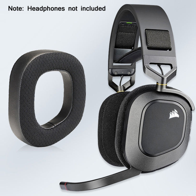 2 PCS RGB Headest Sponge Cover Earmuffs For Corsair HS80(Full Velvet) - Earmuff & Pad by PMC TechLife | Online Shopping South Africa | PMC TechLife